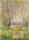 Woman Seated under the Willows by Claude Monet